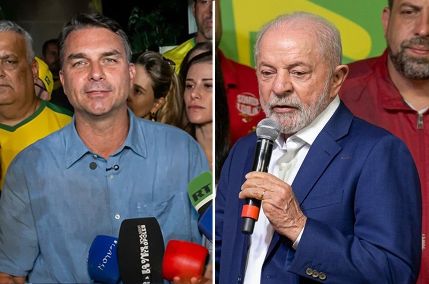 Flávio abre 2,2 milhões de votos sobre Lula no primeiro turno